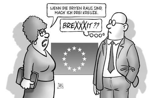 Drei Brexit-Kreuze Drei Brexit-Kreuze