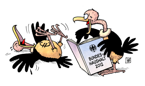 Cartoon: Haushalt 2012 (medium) by Harm Bengen tagged haushalt,bundeshaushalt,beratung,parlament,bundestag,berlin,regierung,opposition,schäuble,geier,lachen,gelächter,witz,euro,eurokrise,euroschuldenkrise,verschuldung,neuverschuldung,finanzen,staatsfinanzen,finanzminister,finanzkrise,haushalt,bundeshaushalt,beratung,parlament,bundestag,regierung,berlin,opposition,schäuble,geier,lachen,gelächter,euro,witz