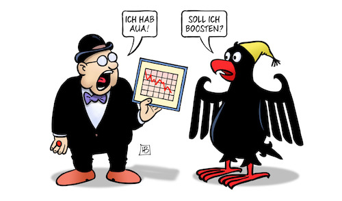 Cartoon: Investitionsbooster (medium) by Harm Bengen tagged investitionsbooster,steuerentlastungen,abschreibungsmöglichkeiten,aua,boosten,bilanz,wirtschaft,kapitalist,unternehmer,adler,bundesadler,harm,bengen,cartoon,karikatur,investitionsbooster,steuerentlastungen,abschreibungsmöglichkeiten,aua,boosten,bilanz,wirtschaft,kapitalist,unternehmer,adler,bundesadler,harm,bengen,cartoon,karikatur