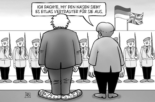 Johnson bei Merkel Johnson bei Merkel