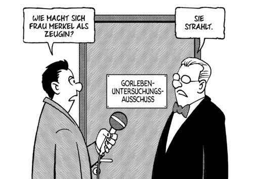 Merkel vor Gorlebenausschuss