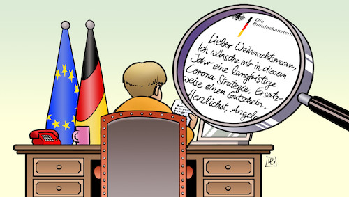 Cartoon: Merkels Wunschzettel (medium) by Harm Bengen tagged merkel,wunschzettel,weihnachten,weihnachtsmann,corona,langfristige,strategie,perspektive,lupe,harm,bengen,cartoon,karikatur,merkel,wunschzettel,weihnachten,weihnachtsmann,corona,langfristige,strategie,perspektive,lupe,harm,bengen,cartoon,karikatur