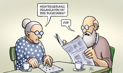 Cartoon: NGO FDP (medium) by Harm Bengen tagged nichtregierungsorganisation,drei,buchstaben,kreuzworträtsel,ngo,fdp,susemil,harm,bengen,cartoon,karikatur,nichtregierungsorganisation,drei,buchstaben,kreuzworträtsel,ngo,fdp,susemil,harm,bengen,cartoon,karikatur