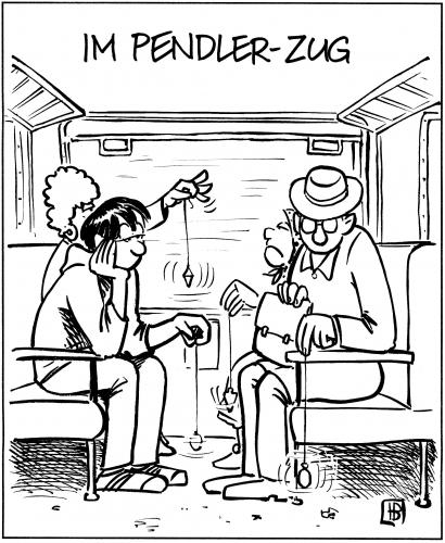 Cartoon: Pendlerzug (medium) by Harm Bengen tagged 