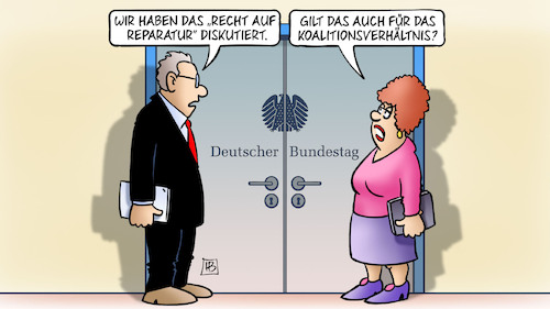 Reparatur der Koalition