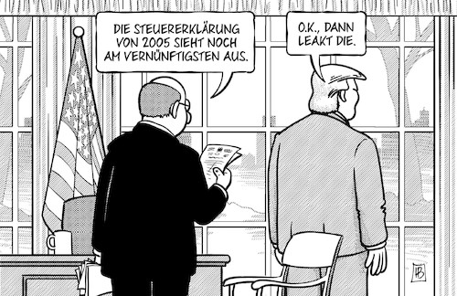 Trumps alte Steuererklärung Trumps alte Steuererklärung