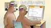 Cartoon: 18. Sanktionspaket (small) by Harm Bengen tagged 18,achtzehntes,sanktionspaket,sanktionen,auslieferung,sendungsverfolgung,russland,ukraine,krieg,bären,computer,eu,harm,bengen,cartoon,karikatur