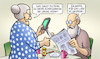 Cartoon: Altersgrenze (small) by Harm Bengen tagged altersgrenze,social,media,gesperrt,sperrung,senioren,kinder,jugendliche,handy,susemil,harm,bengen,cartoon,karikatur