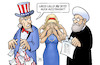 Cartoon: Atomabkommen Iran (small) by Harm Bengen tagged atomabkommen,deal,iran,usa,aussteigen,rohani,uncle,sam,europa,affen,harm,bengen,cartoon,karikatur