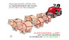 Cartoon: Aufsitzmäher Lars (small) by Harm Bengen tagged finanzminister,rasenmäher,aufsitzmäher,methode,klingbeil,sparschweine,harm,bengen,cartoon,karikatur