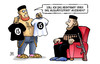 Cartoon: Auswärtstrikot (small) by Harm Bengen tagged heimtrikot,auswärtstrikot,anziehen,kleidung,tshirt,terror,anschläge,is,islamisten,em,europameisterschaft,fussball,harm,bengen,cartoon,karikatur