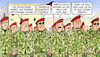 Cartoon: Bundeswehr-Umbau (small) by Harm Bengen tagged landes,bündnis,verteidigung,bundeswehr,umbau,soldaten,nationale,sicherheitsvorsorge,harm,bengen,cartoon,karikatur