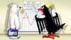 Cartoon: COP26 und Corona (small) by Harm Bengen tagged bundesadler,adler,eisbär,koffer,corona,kurve,statistik,cop26,klimaschutz,klimawandel,harm,bengen,cartoon,karikatur