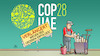 Cartoon: Cop28-Verlängerung (small) by Harm Bengen tagged arbeiter,plakat,kleben,cop28,verlängerung,klimawandel,harm,bengen,cartoon,karikatur