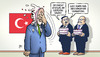 Cartoon: Erdogan-Torte (small) by Harm Bengen tagged konditior,erdogan,torte,clown,pressefreiheit,meinungsfreiheit,satire,extra3,ndr,deutschland,türkei,präsident,verhaften,harm,bengen,cartoon,karikatur
