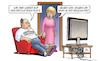Cartoon: ESC 2026 Ergebnis (small) by Harm Bengen tagged esc,2026,wien,drittletzter,platz,singen,relegation,fußball,tv,harm,bengen,cartoon,karikatur