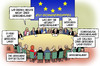 Cartoon: EU-Sondergipfel (small) by Harm Bengen tagged griechenland,schulden,schuldenkrise,euroschuldenkrise,eu,gipfel,europa,staats,anleihen,schuldenschnitt,banken,glaeubiger,drachme,euro,merkel