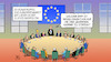 Cartoon: EU und Libyen (small) by Harm Bengen tagged eu,europa,sondergipfel,zusammenarbeit,libyen,flüchtlingspolitik,idiot,idee,gaddafi,harm,bengen,cartoon,karikatur