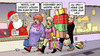 Cartoon: Euro-Retter (small) by Harm Bengen tagged euroretter,euro,retter,eurokrise,euroschulden,euroschuldenkrise,krise,merkel,sarkozy,steinmeier,gabriel,cdu,spd,weihnachten,einkaufen,geschenke,geld