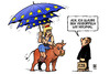 Cartoon: Euro-Rettungsschirm verdoppeln (small) by Harm Bengen tagged euro rettungsschirm europa stier ezb europaeische zentralbank trichet krise schulden finanzen griechenland portugal italien