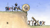 Cartoon: Euro-Stützung (small) by Harm Bengen tagged euro,stuetzung,spekulation,finanzen,finanzkrise,ezb,iwf,finanzminister,schaeuble,griechenland,deutschland