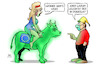 Cartoon: Europa leuchtet (small) by Harm Bengen tagged europa,leuchten,green,deal,grün,stier,eu,kommission,taxonomie,klimaschutz,michel,harm,bengen,cartoon,karikatur