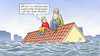 Cartoon: FFF und Hochwasser (small) by Harm Bengen tagged freitag,klimastreik,opa,enkel,fff,fridays,for,future,demo,hochwasser,regen,dach,klimawandel,harm,bengen,cartoon,karikatur