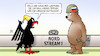 Cartoon: Gas-Totalausfall (small) by Harm Bengen tagged gas,totalausfall,wartung,leitung,nordstream,pipeline,bundesadler,deutschland,bär,krieg,ukraine,russland,harm,bengen,cartoon,karikatur