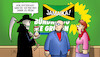 Cartoon: Grünen-Tod (small) by Harm Bengen tagged grünen,partei,tod,koalition,bundestagswahl,jamaika,harm,bengen,cartoon,karikatur
