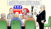 Cartoon: Impeachment-Verteidigung (small) by Harm Bengen tagged republican,party,republikaner,gop,usa,juristin,hexe,besen,verteidiger,team,hexenjagd,senat,sekt,harm,bengen,cartoon,karikatur