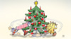 Cartoon: Impf-Wettlauf (small) by Harm Bengen tagged weihnachtsbaum,wettlauf,weihnachten,spritze,virus,corona,impfen,boostern,rennen,verfolgung,harm,bengen,cartoon,karikatur