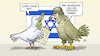 Cartoon: Israel-Patt (small) by Harm Bengen tagged israel,wahl,patt,demokratie,stöckchen,ziehen,friedenstaube,falke,krieg,frieden,harm,bengen,cartoon,karikatur