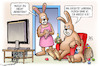 Cartoon: KI-Osterhase (small) by Harm Bengen tagged kuenstliche,intelligenz,osterhase,ki,ko,ostern,tv,harm,bengen,cartoon,karikatur