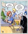Cartoon: Kifferoma (small) by Harm Bengen tagged kiffen oma supermarkt tüte