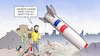 Cartoon: Macron-Angebot (small) by Harm Bengen tagged macron,frankreich,syrien,raketen,bombardierung,vermittler,diplomatie,trümmer,brief,harm,bengen,cartoon,karikatur