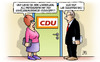 Cartoon: Merkel-Kandidatur (small) by Harm Bengen tagged merkel,bundeskanzlerin,wiederwahl,parteichefin,kanzlerkandidatur,verknuepfen,wir,schaffen,das,cdu,partei,harm,bengen,cartoon,karikatur