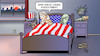 Cartoon: Nach US-Wahl (small) by Harm Bengen tagged aufstehen,uncle,sam,freiheitstatue,liberty,bett,sonnenaufgang,bürgerkrieg,waffen,usa,wahl,trump,biden,harm,bengen,cartoon,karikatur