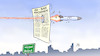 Cartoon: Netanjahu und Frieden (small) by Harm Bengen tagged abkommen,netanjahu,israel,rakete,beirut,usa,iran,krieg,frieden,harm,bengen,cartoon,karikatur