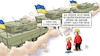 Cartoon: Neue Ukraine-Lieferung (small) by Harm Bengen tagged milliarden,milchmädchenrechnung,kindergrundsicherung,waffenlieferungen,panzer,michel,kind,russland,ukraine,krieg,harm,bengen,cartoon,karikatur