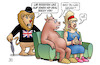 Cartoon: No-Deal-Drohung (small) by Harm Bengen tagged drohung,gb,uk,löwe,europa,stier,eu,sofa,no,deal,brexit,harm,bengen,cartoon,karikatur