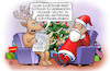 Cartoon: Paketzusteller (small) by Harm Bengen tagged paketzusteller,weihnachten,personalaufstockung,rentier,weihnachtsmann,harm,bengen,cartoon,karikatur