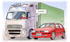 Cartoon: PKW-LKW-Ausstoss (small) by Harm Bengen tagged stinker,pkw,lkw,lastwagen,diesel,schadstoffausstoss,stickoxide,abgaswerte,studie,umwelt,harm,bengen,cartoon,karikatur