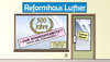 Cartoon: Reformhaus Luther (small) by Harm Bengen tagged reformhaus,luther,reformation,reformator,antijudaismus,antisemitismus,500,jahre,laden,sonderangebote,ablasshandel,sonntagsöffung,harm,bengen,cartoon,karikatur