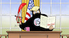 Cartoon: Schreibtischtäter (small) by Harm Bengen tagged schreibtischtäter,oval,office,islamisten,trump,usa,iran,irak,tötung,ermordung,kassem,soleimani,revolutionsgarden,krieg,harm,bengen,cartoon,karikatur