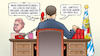 Cartoon: Söders Gesetze (small) by Harm Bengen tagged impfpflicht,gesetze,bayern,söder,willkür,telefon,schreibtisch,harm,bengen,cartoon,karikatur