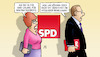 Cartoon: SPD-Vorsitz (small) by Harm Bengen tagged spd,urwahl,parteivorsitz,mitglieder,schulz,nahles,parteichefin,harm,bengen,cartoon,karikatur