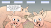 Cartoon: Tierwohlcent (small) by Harm Bengen tagged tierwohlcent,kilo,dicke,reich,schweine,landwirtschaft,haltung,stall,harm,bengen,cartoon,karikatur