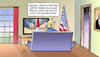 Cartoon: Trump-Zölle (small) by Harm Bengen tagged melania,trump,tv,cola,light,zölle,zoll,harm,bengen,cartoon,karikatur