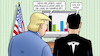 Cartoon: Trump und Bundestagswahl (small) by Harm Bengen tagged trump,elon,musk,tv,usa,weidel,afd,bundeskanzlerin,wahl,bundestagswahl,manipuliert,unterstützung,rechtsextremisten,harm,bengen,cartoon,karikatur