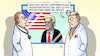Cartoon: Trumpenstein (small) by Harm Bengen tagged experimenteller,medikamentencocktail,remdesivir,trump,präsident,krank,corona,arzt,frankenstein,harm,bengen,cartoon,karikatur